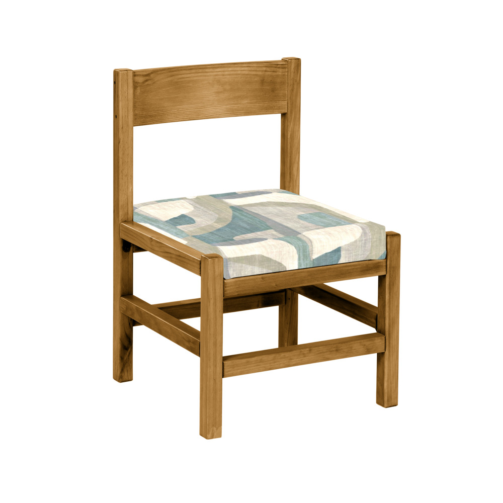 423 Classic Dining Side Chair with Fabric Seat and Wood Back